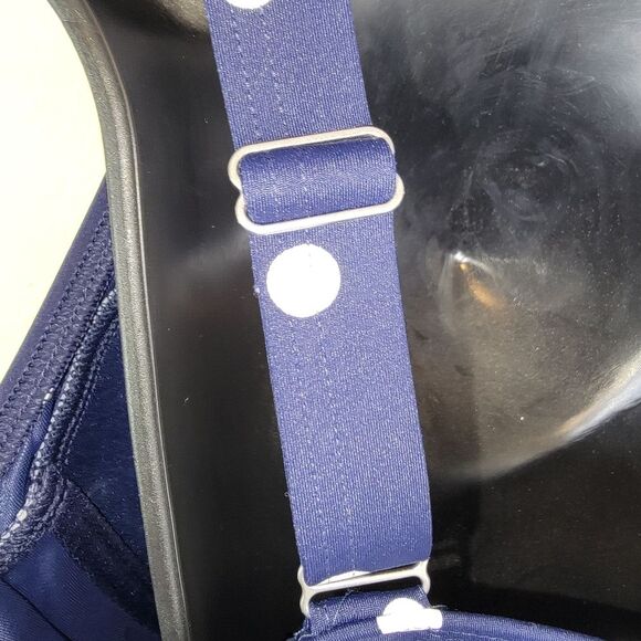 Lands' End Nwt Navy Blue Polka Dot Swimsuit Tankini Top Size 22W DD - Picture 5 of 9